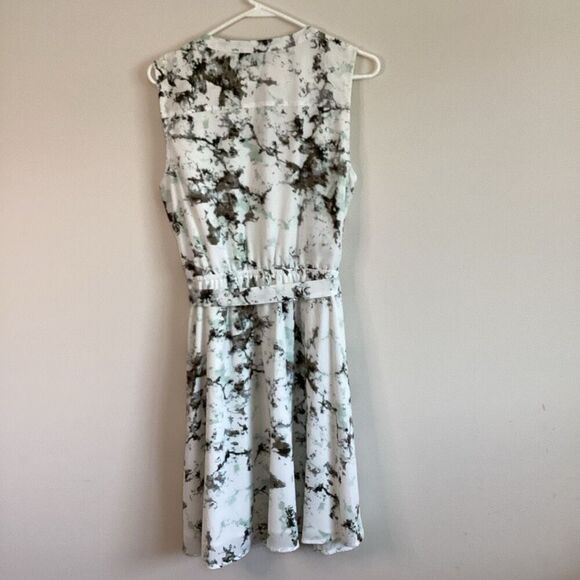 Apt. 9 Marble Pattern Gray/Green Mid Length dress Size Large - Picture 4 of 7